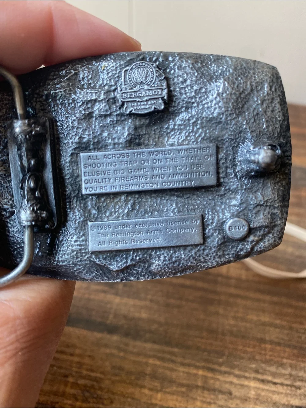 Vintage Hand Tooled Leather Belt, 36”